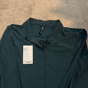 Athleta Teal Blouse
